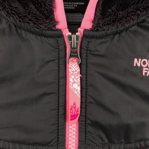 The North Face Fleece Hoodie Jacket Girl's Large Black - Picture 4 of 10